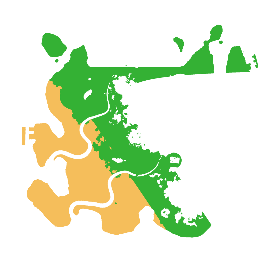 Biome Rust Map: Procedural Map, Size: 3000, Seed: 11190704