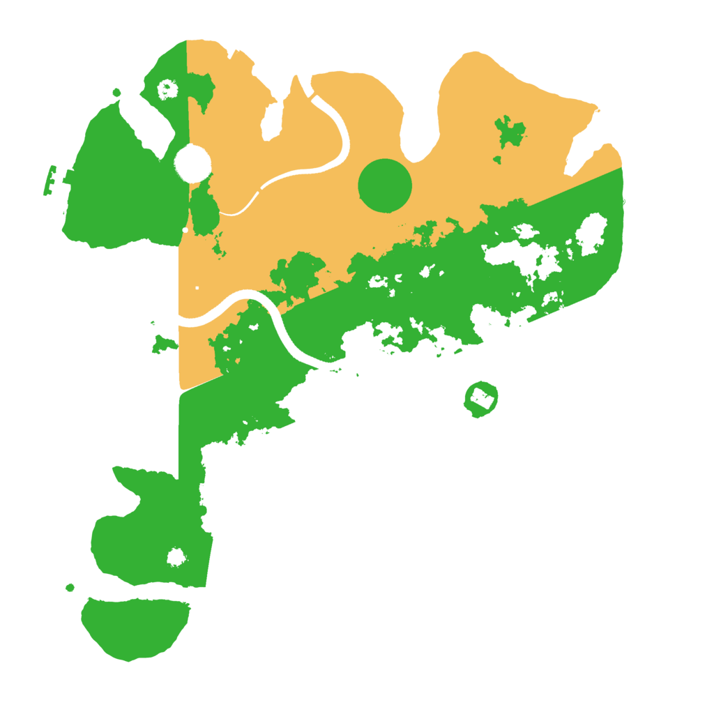 Biome Rust Map: Procedural Map, Size: 3500, Seed: 855393140