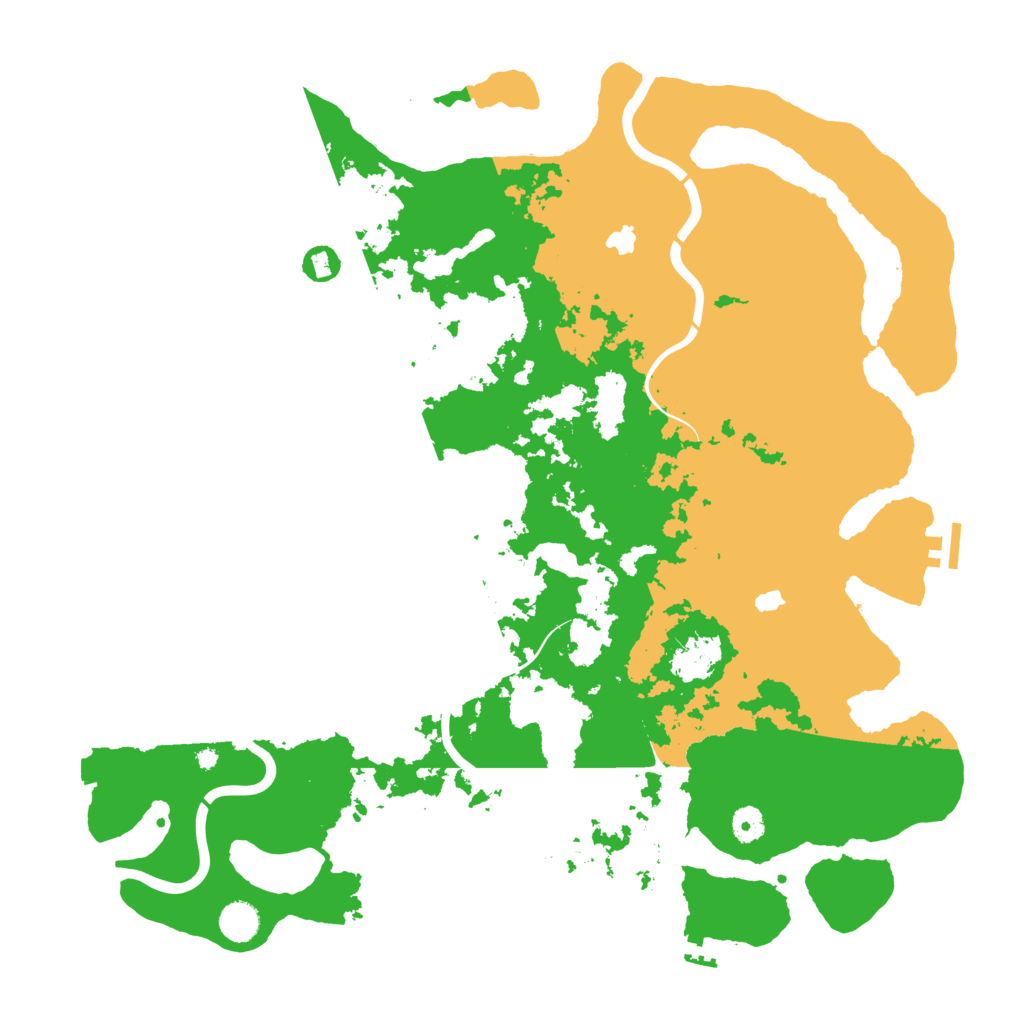 Biome Rust Map: Procedural Map, Size: 4500, Seed: 1255557255