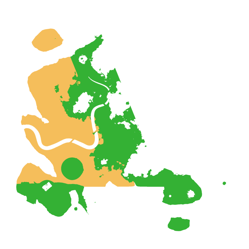 Biome Rust Map: Procedural Map, Size: 3000, Seed: 79854