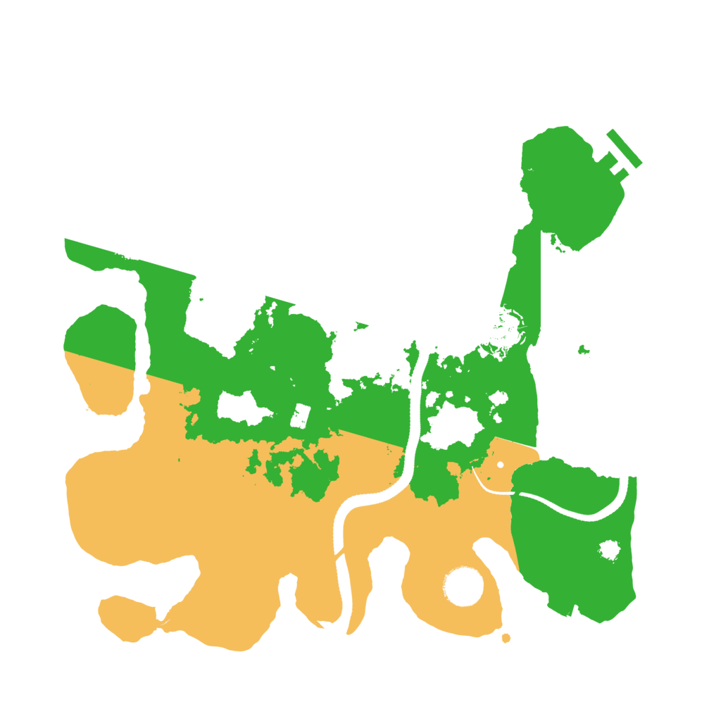 Biome Rust Map: Procedural Map, Size: 3200, Seed: 482615