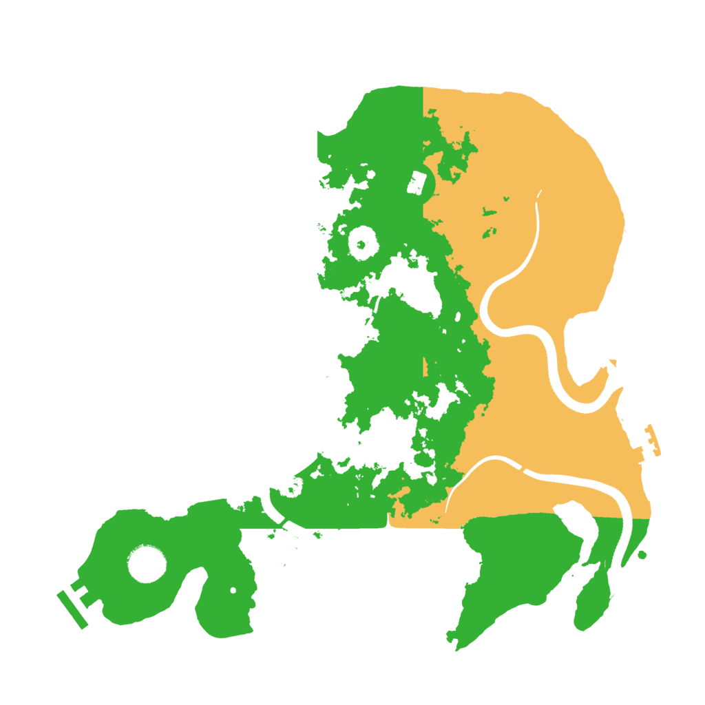 Biome Rust Map: Procedural Map, Size: 3300, Seed: 1124381783