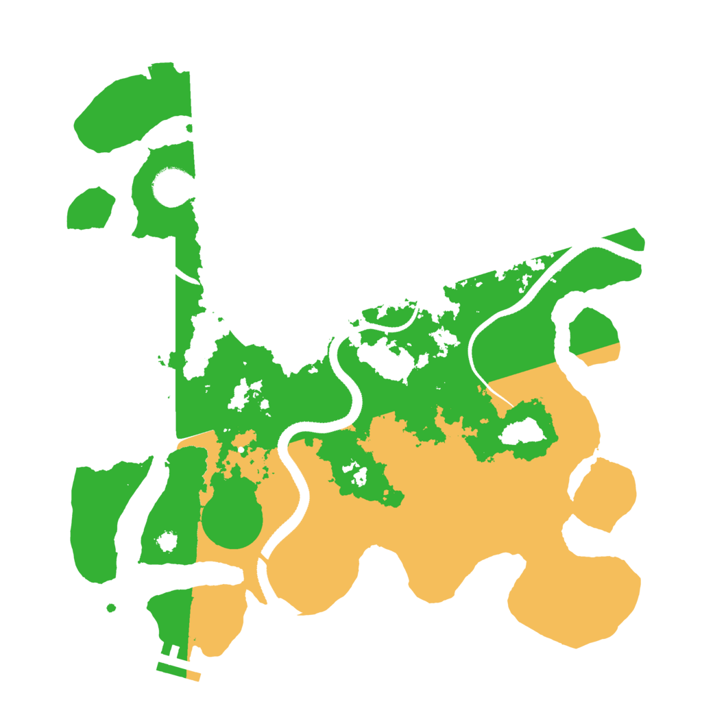 Biome Rust Map: Procedural Map, Size: 3200, Seed: 666666