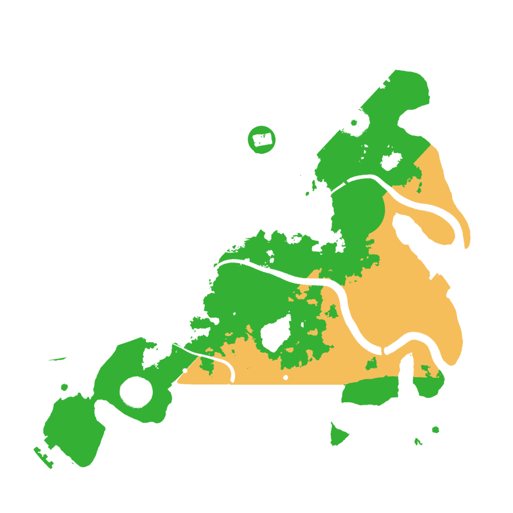 Biome Rust Map: Procedural Map, Size: 3000, Seed: 2108438410