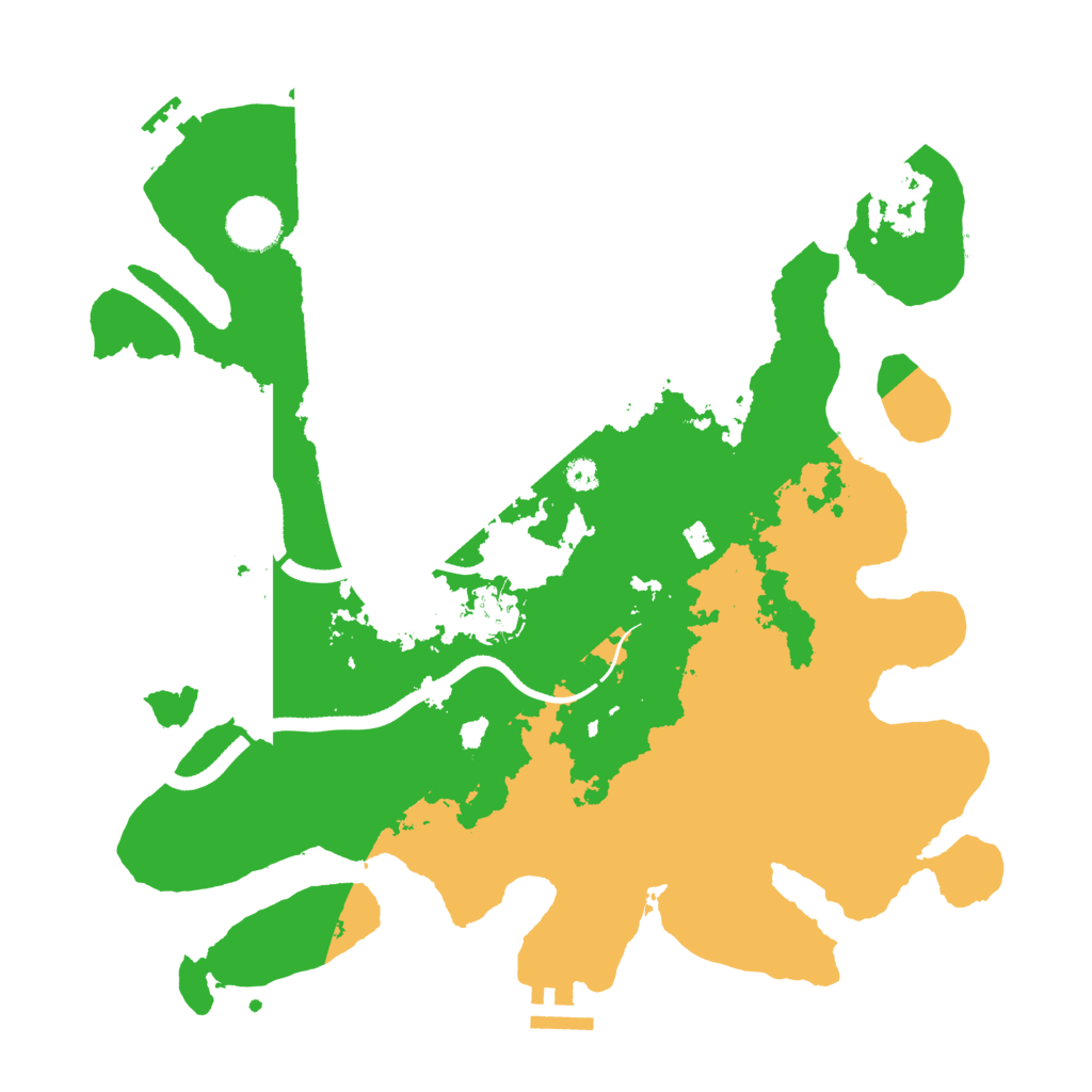 Biome Rust Map: Procedural Map, Size: 3500, Seed: 1939355130