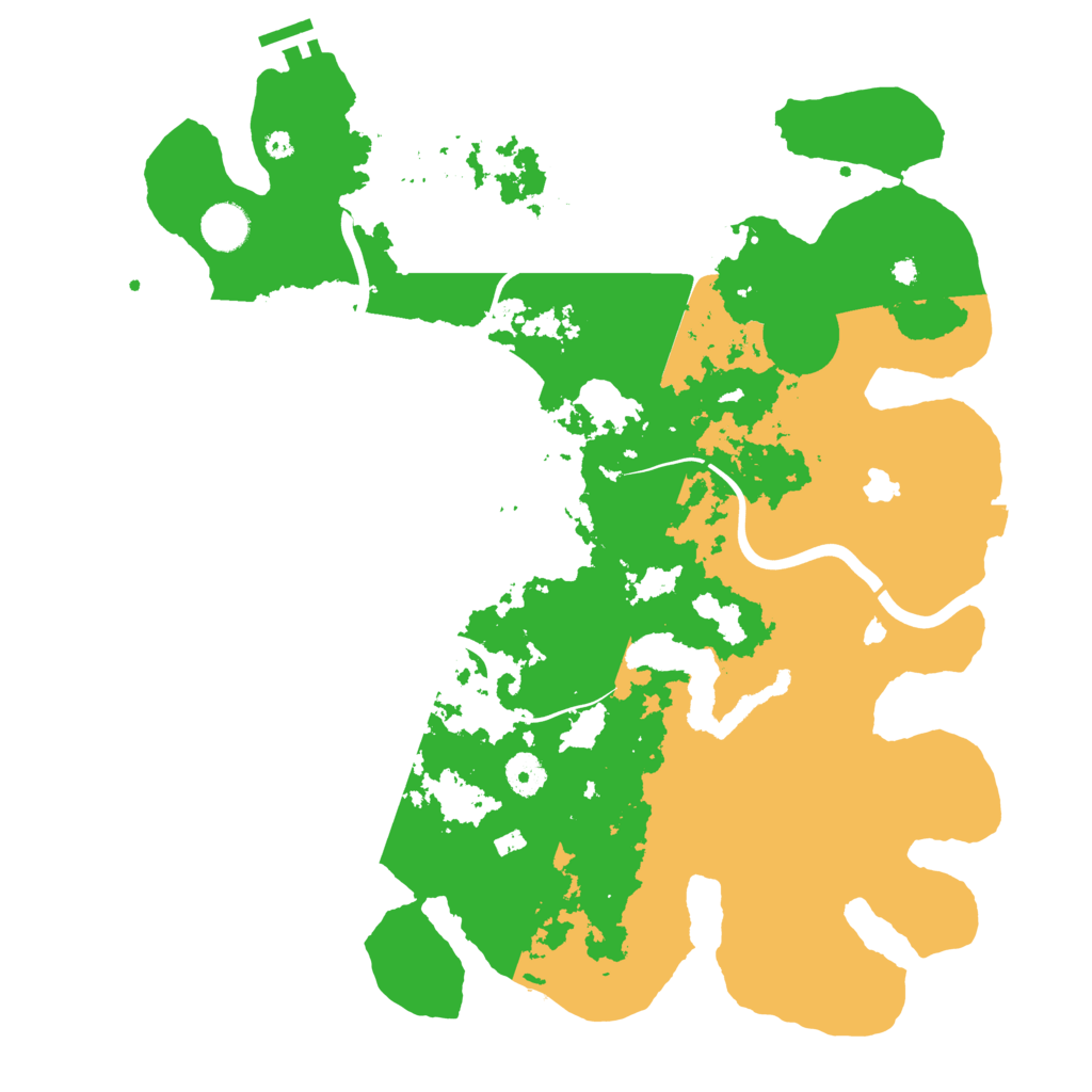 Biome Rust Map: Procedural Map, Size: 4000, Seed: 23255