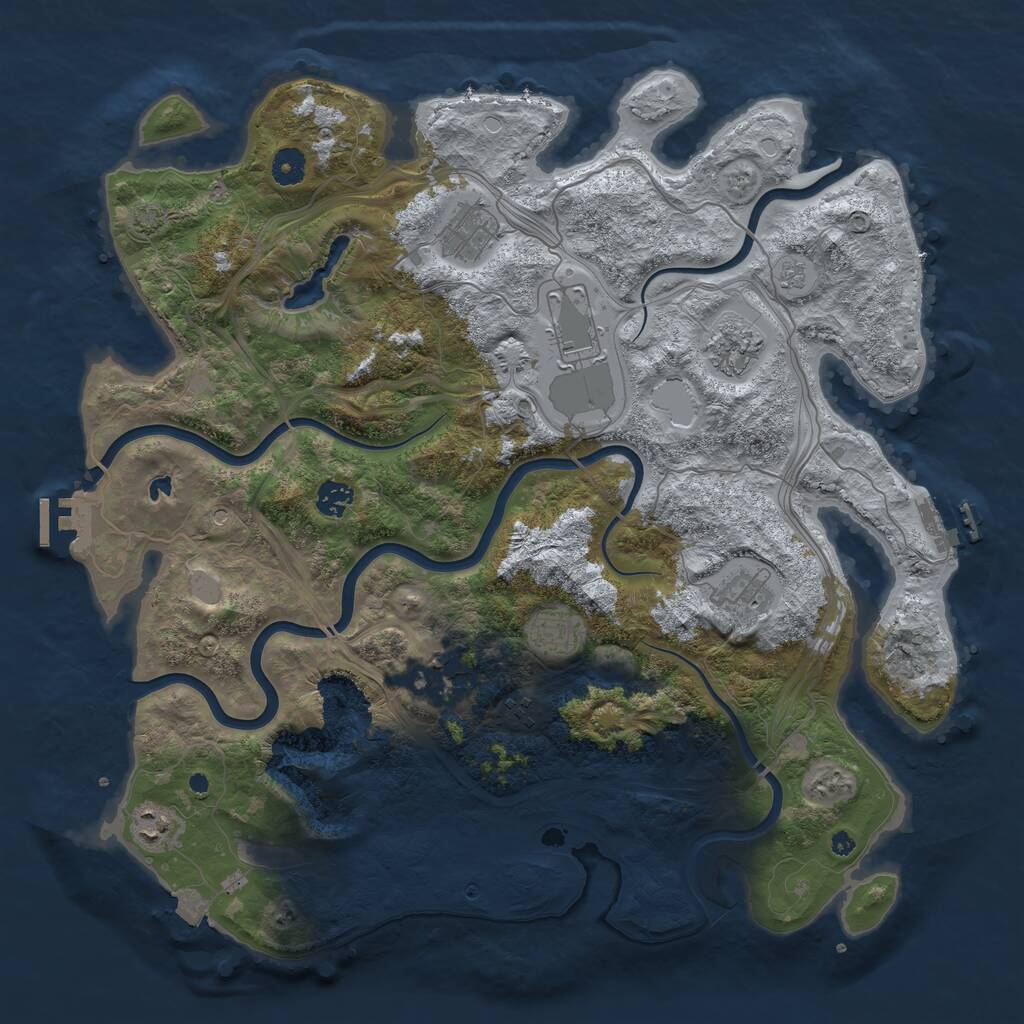 Rust Map: Procedural Map, Size: 4250, Seed: 1542091800, 15 Monuments