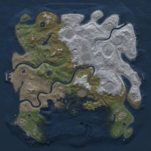 Thumbnail Rust Map: Procedural Map, Size: 4250, Seed: 1542091800, 15 Monuments