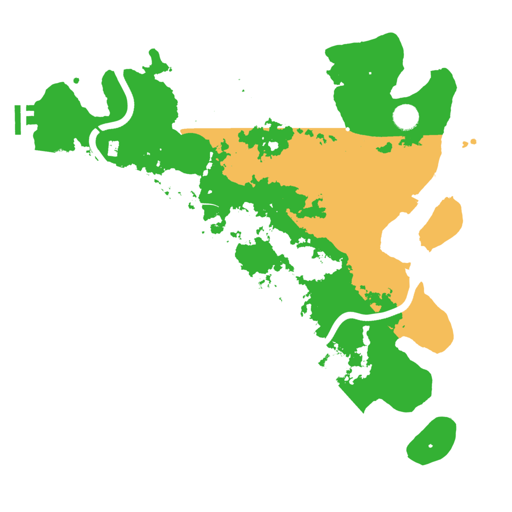 Biome Rust Map: Procedural Map, Size: 3500, Seed: 354609133