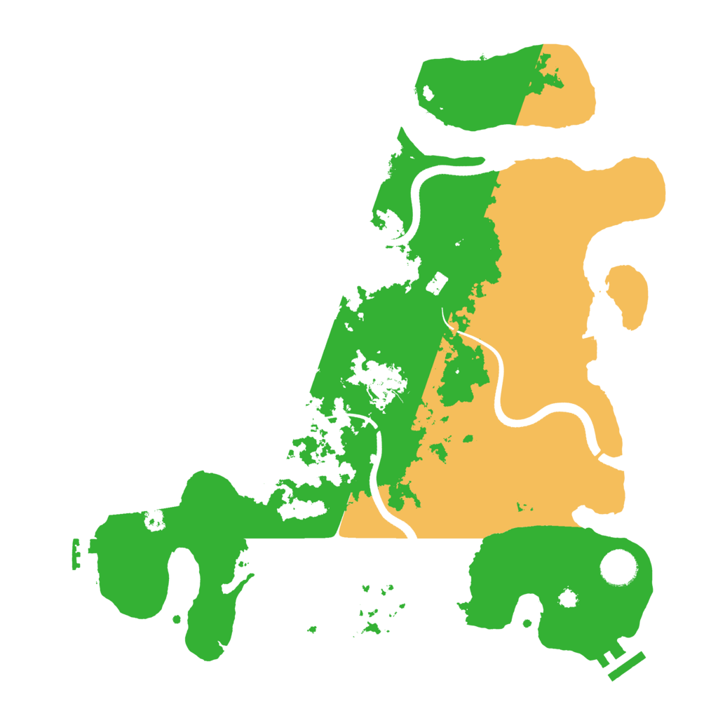 Biome Rust Map: Procedural Map, Size: 3500, Seed: 1333558329