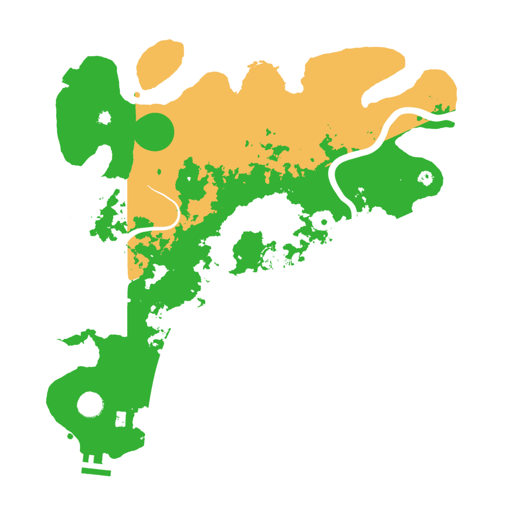 Biome Rust Map: Procedural Map, Size: 3500, Seed: 514949923