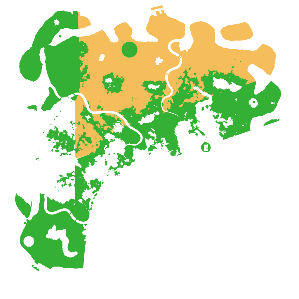 Biome Rust Map: Procedural Map, Size: 5000, Seed: 13118