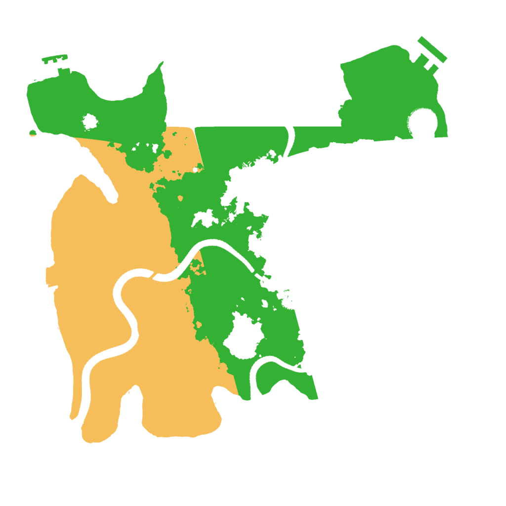 Biome Rust Map: Procedural Map, Size: 3000, Seed: 19313