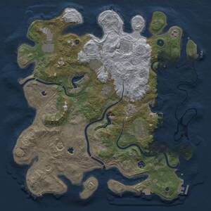 Thumbnail Rust Map: Procedural Map, Size: 4500, Seed: 481984, 16 Monuments