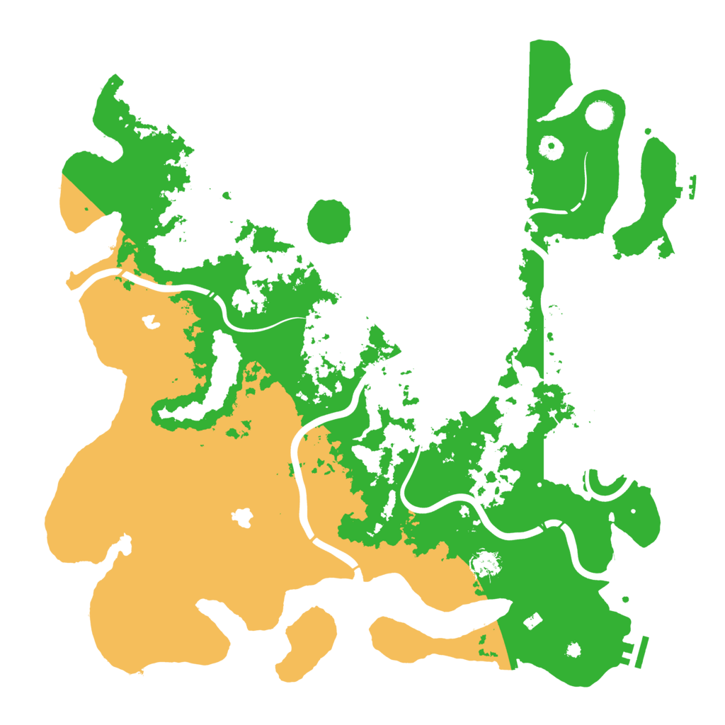 Biome Rust Map: Procedural Map, Size: 4500, Seed: 481984