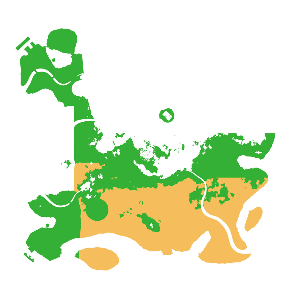 Biome Rust Map: Procedural Map, Size: 3500, Seed: 1023713212