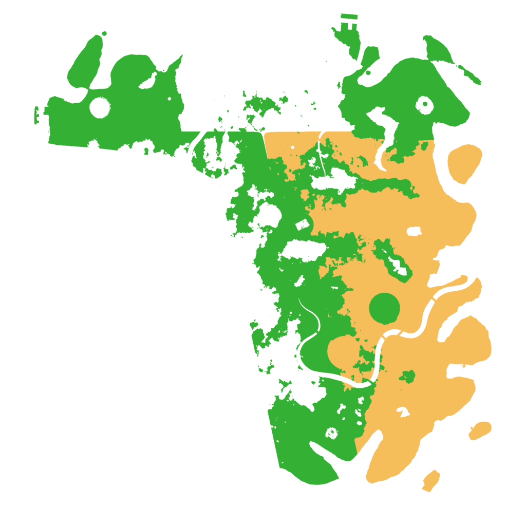 Biome Rust Map: Procedural Map, Size: 4500, Seed: 1311765509