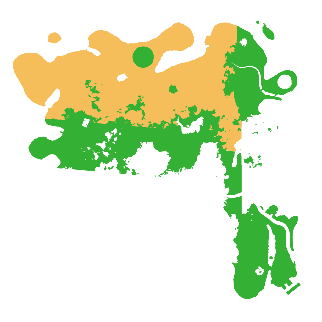 Biome Rust Map: Procedural Map, Size: 4000, Seed: 6666667