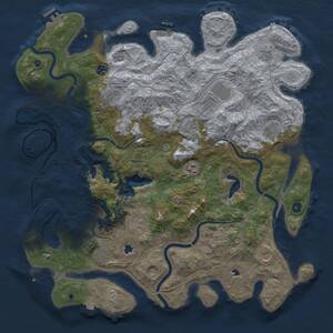 Thumbnail Rust Map: Procedural Map, Size: 4800, Seed: 1873877502, 17 Monuments