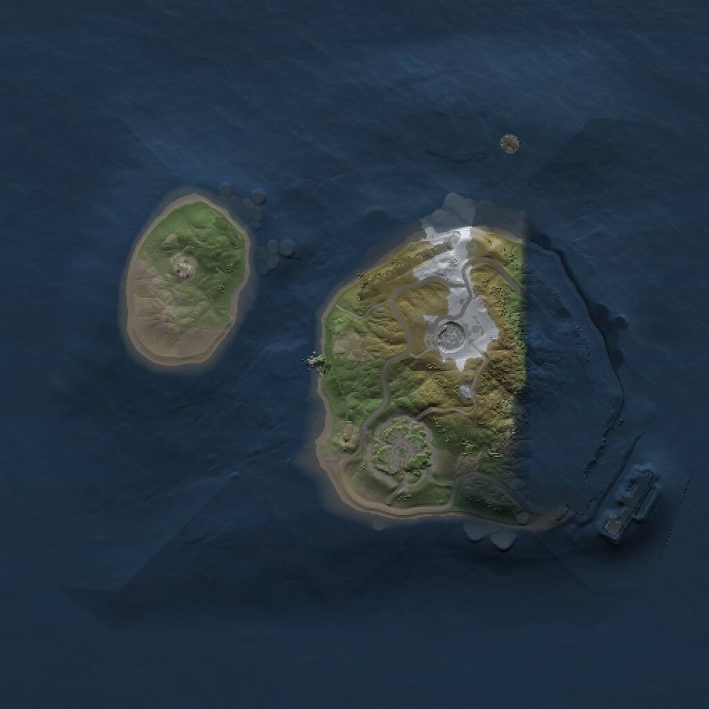 Rust Map: Procedural Map, Size: 1500, Seed: 361332363, 4 Monuments