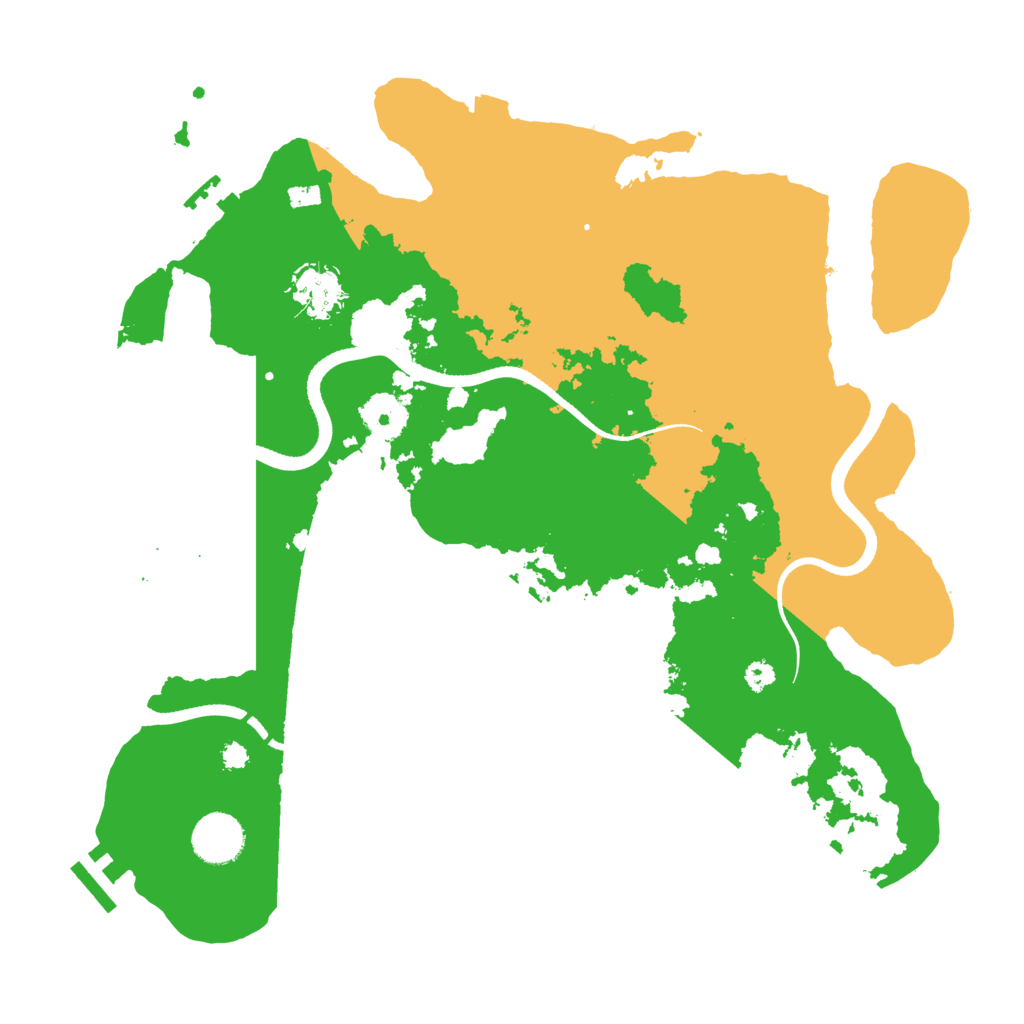 Biome Rust Map: Procedural Map, Size: 3500, Seed: 1404524832