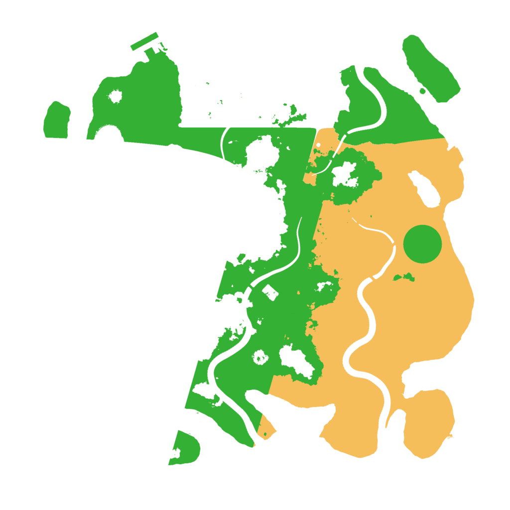 Biome Rust Map: Procedural Map, Size: 3500, Seed: 715283305
