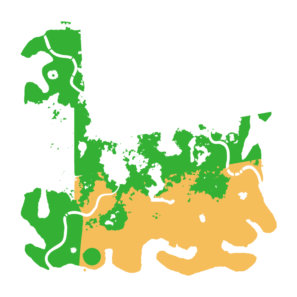 Biome Rust Map: Procedural Map, Size: 4500, Seed: 87545346
