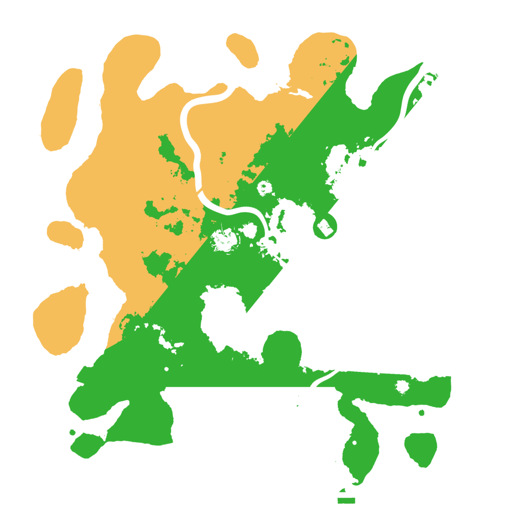 Biome Rust Map: Procedural Map, Size: 3500, Seed: 949135587