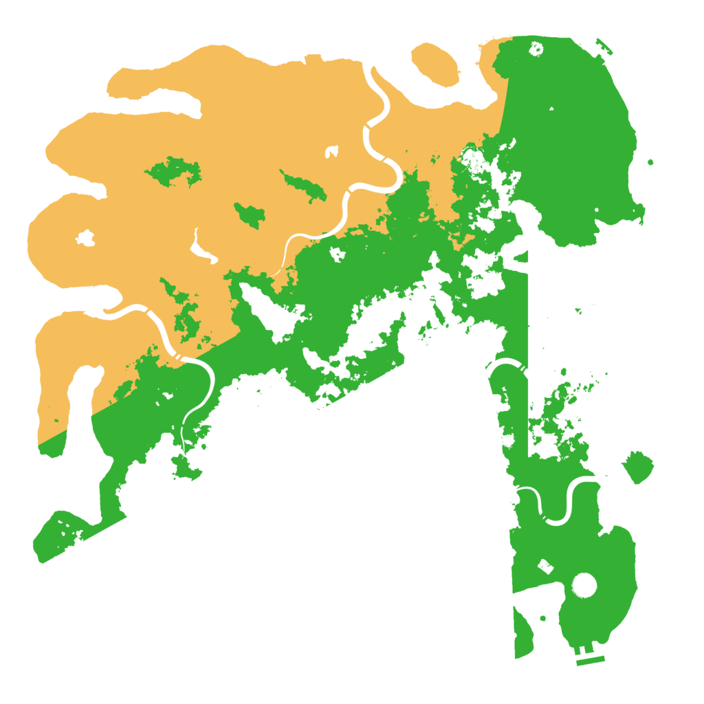 Biome Rust Map: Procedural Map, Size: 5000, Seed: 1336468517
