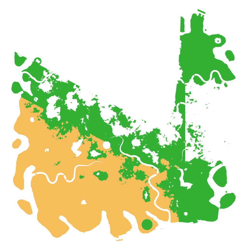 Biome Rust Map: Procedural Map, Size: 6000, Seed: 115824716