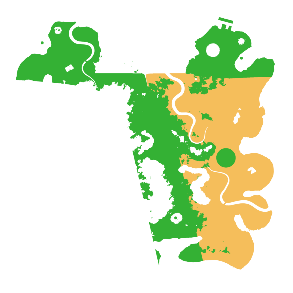 Biome Rust Map: Procedural Map, Size: 4000, Seed: 8799