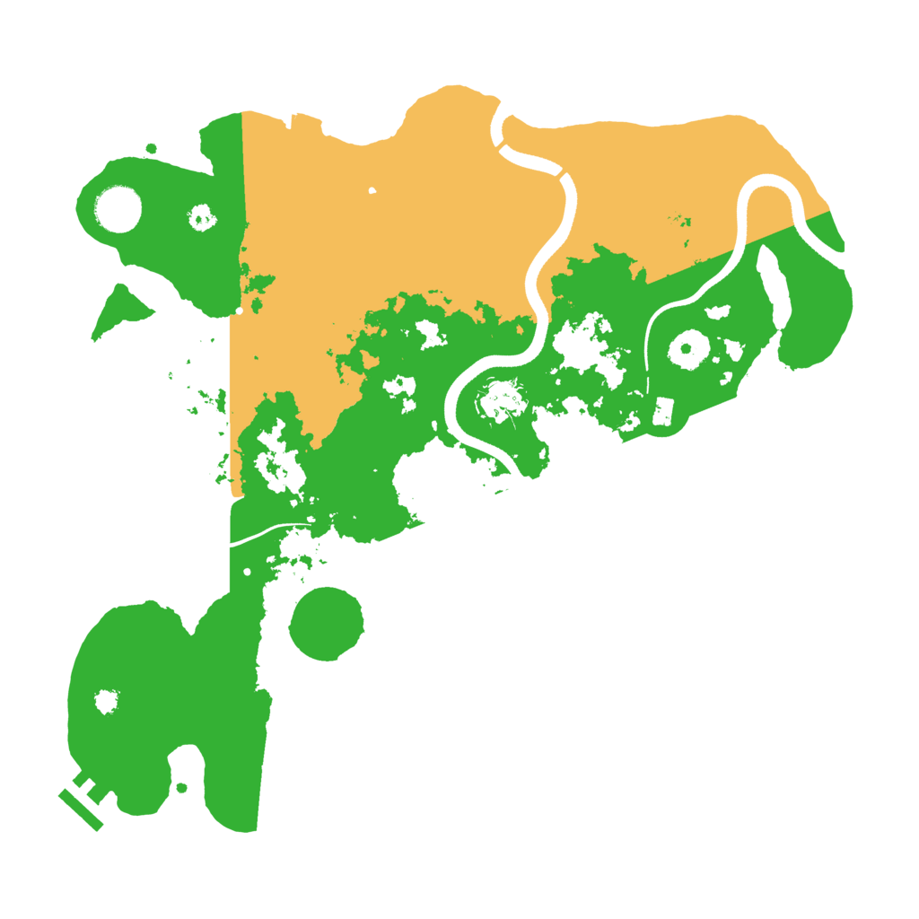 Biome Rust Map: Procedural Map, Size: 3500, Seed: 440079308