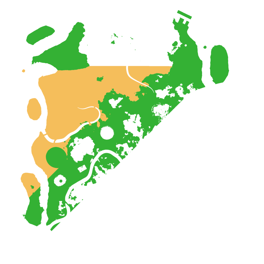Biome Rust Map: Procedural Map, Size: 3500, Seed: 80778715