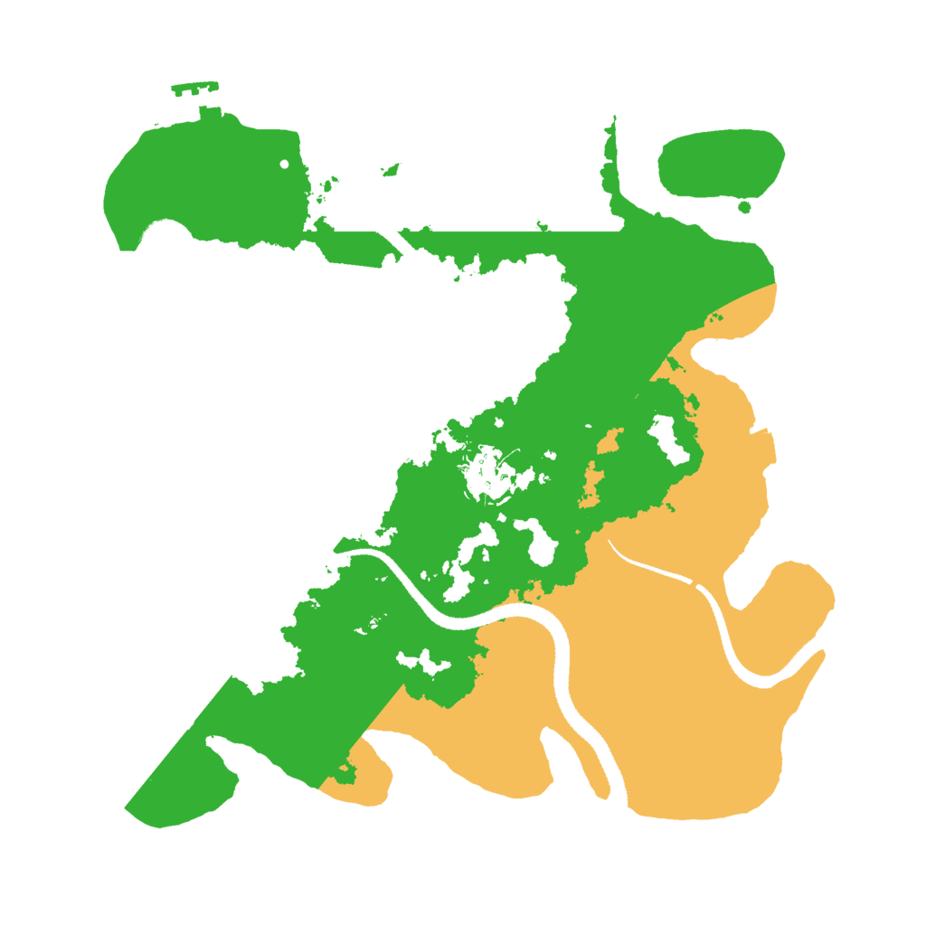 Biome Rust Map: Procedural Map, Size: 3000, Seed: 120916351