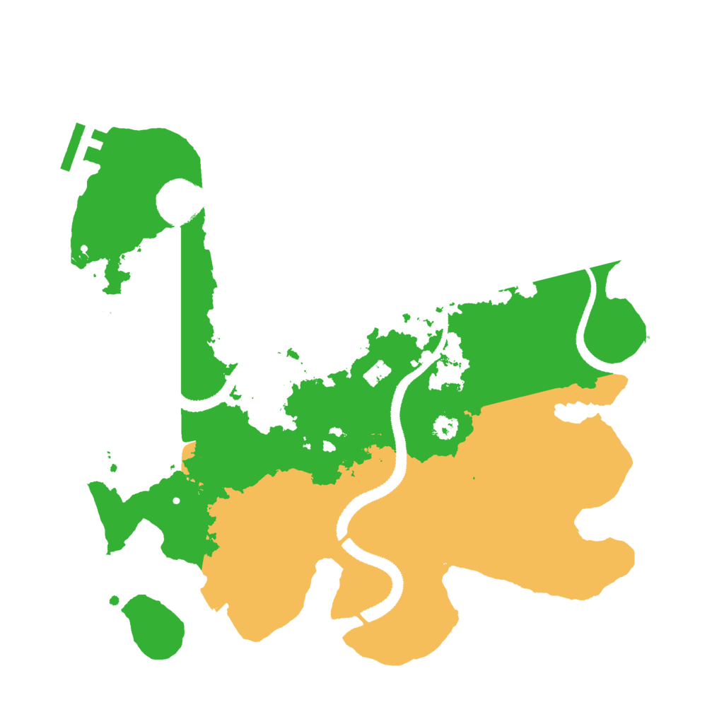 Biome Rust Map: Procedural Map, Size: 3000, Seed: 848441484