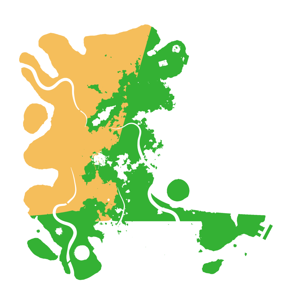 Biome Rust Map: Procedural Map, Size: 3700, Seed: 20260806