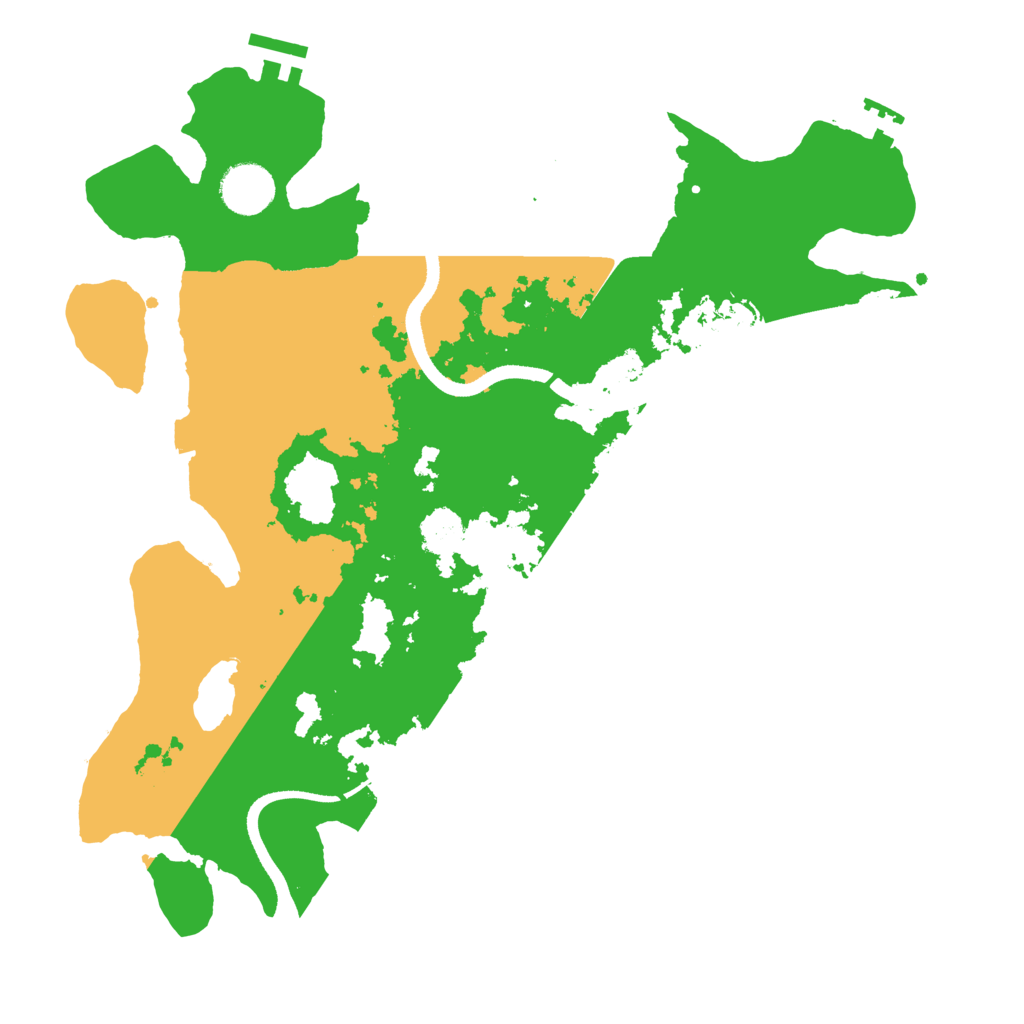 Biome Rust Map: Procedural Map, Size: 3500, Seed: 489027485