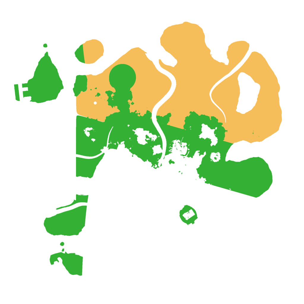 Biome Rust Map: Procedural Map, Size: 3000, Seed: 15632