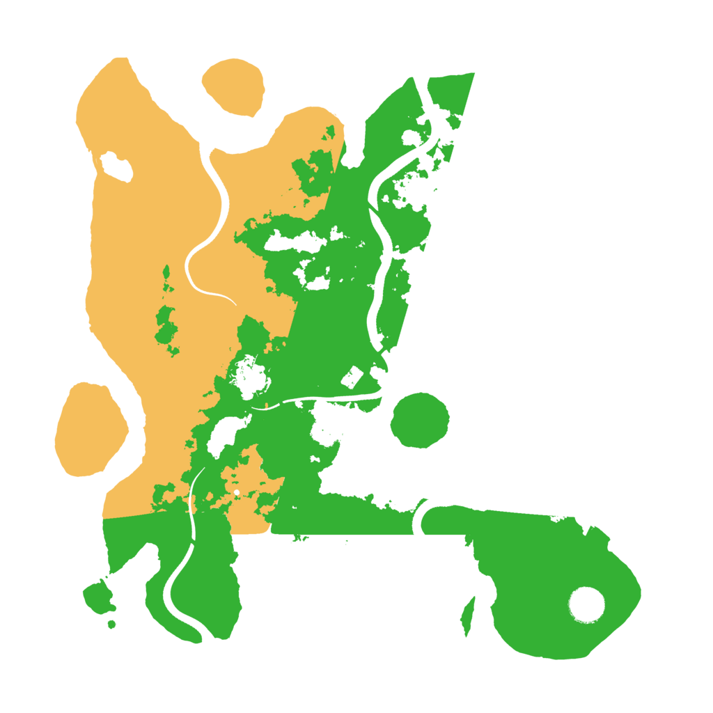 Biome Rust Map: Procedural Map, Size: 3500, Seed: 602293778
