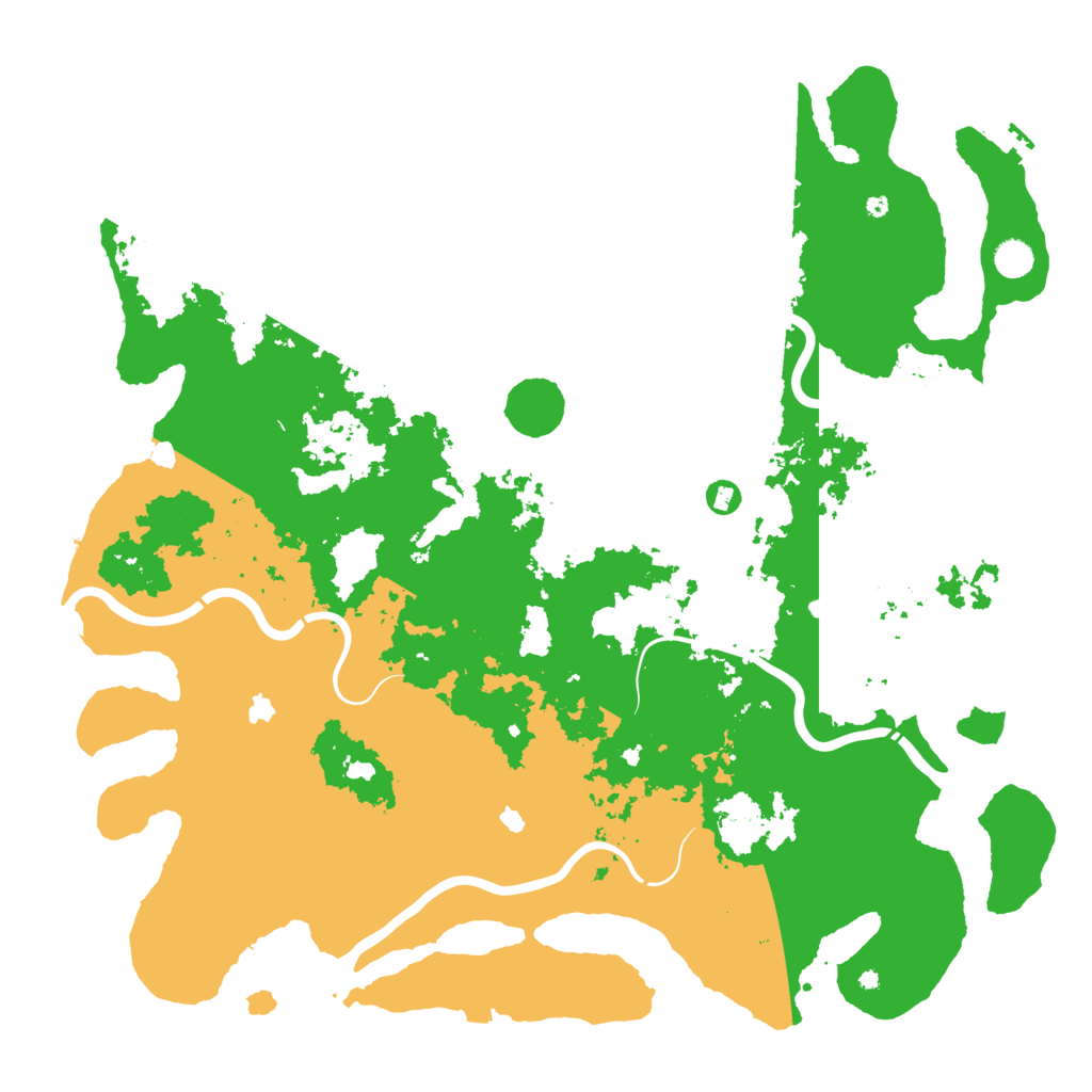 Biome Rust Map: Procedural Map, Size: 5000, Seed: 199759612