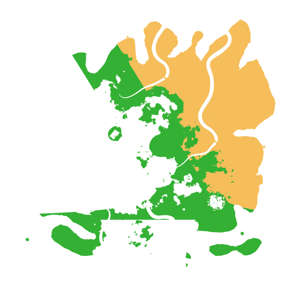 Biome Rust Map: Procedural Map, Size: 3500, Seed: 613333763