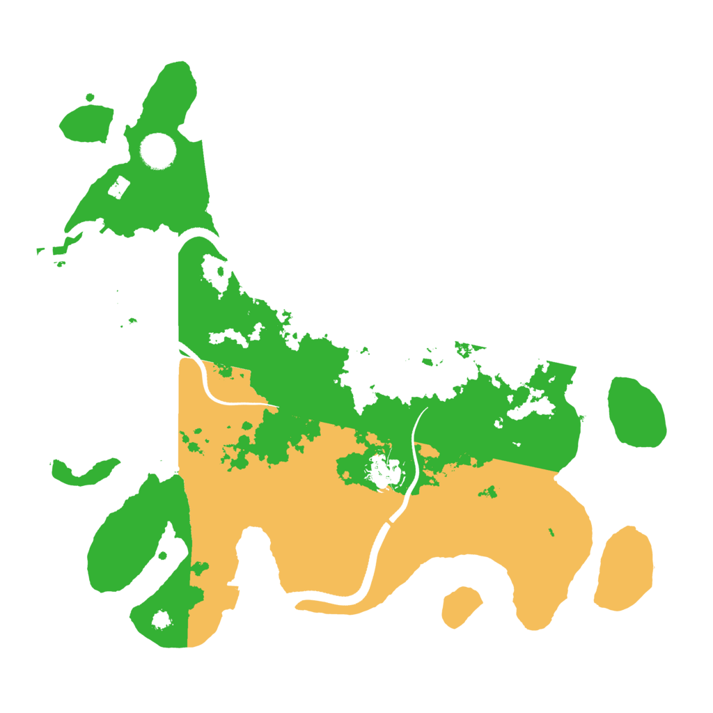 Biome Rust Map: Procedural Map, Size: 3500, Seed: 34752768