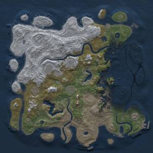 Thumbnail Rust Map: Procedural Map, Size: 4250, Seed: 357080647, 15 Monuments