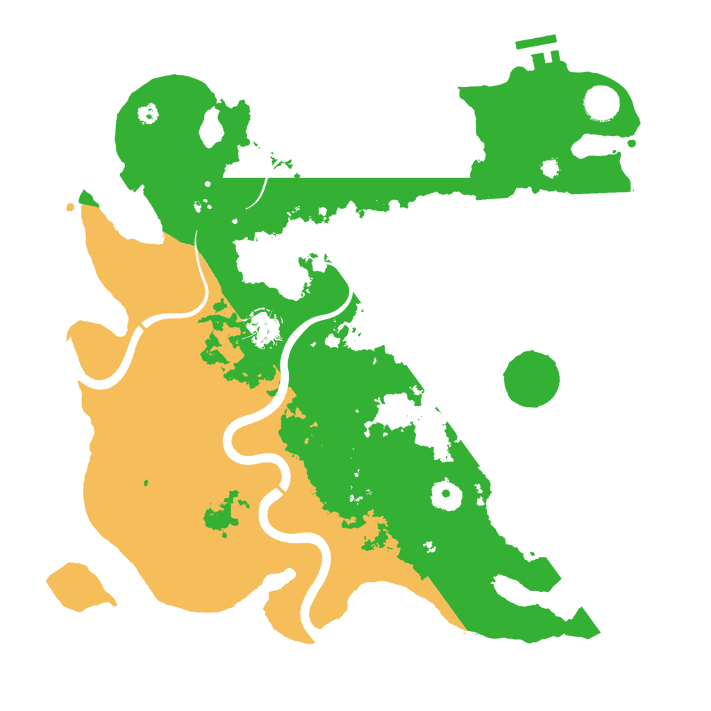 Biome Rust Map: Procedural Map, Size: 3500, Seed: 6574839