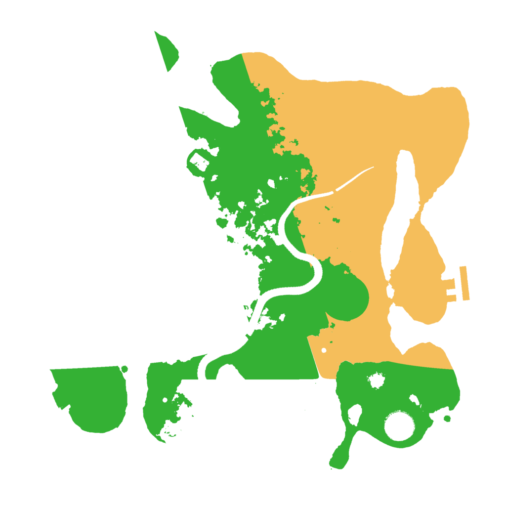 Biome Rust Map: Procedural Map, Size: 3000, Seed: 440619333