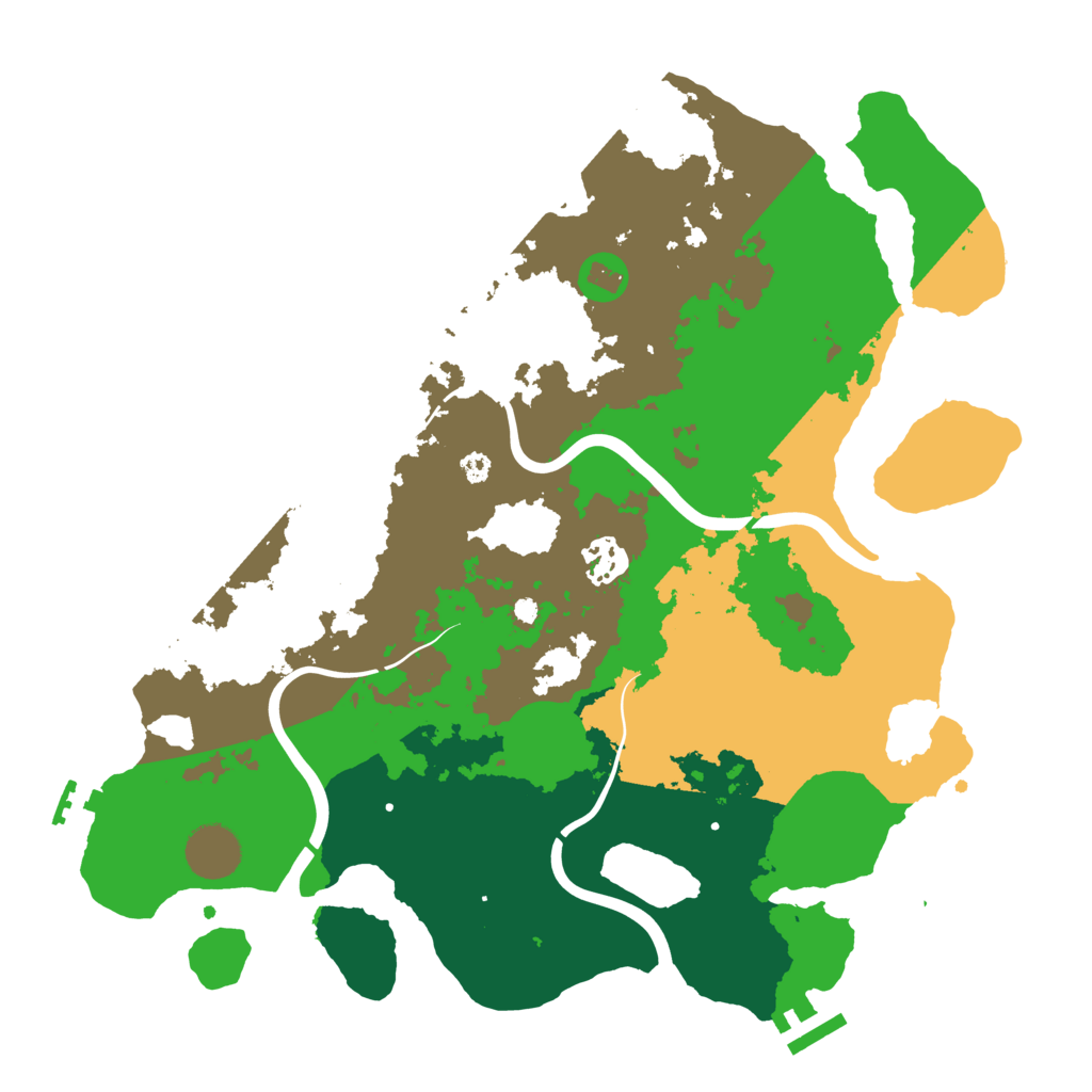 Biome Rust Map: Procedural Map, Size: 3500, Seed: 268487227