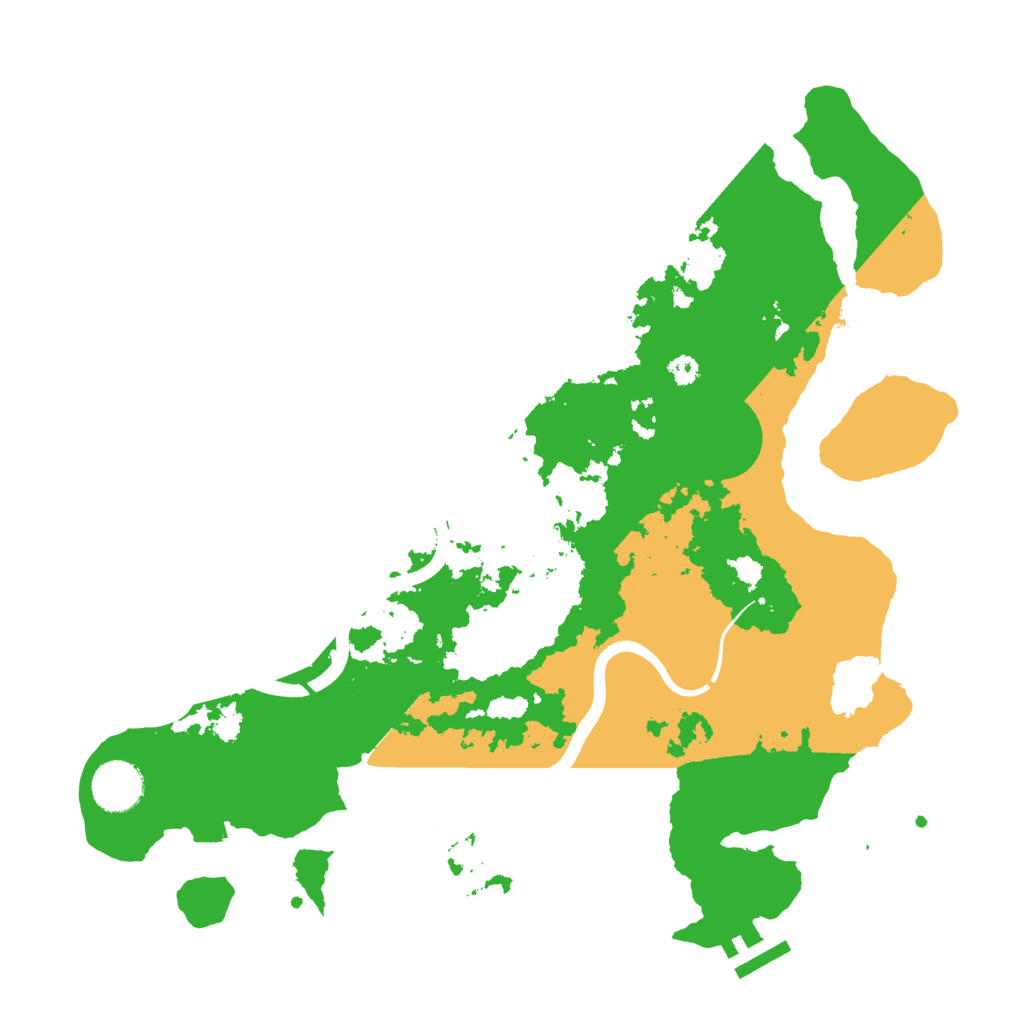 Biome Rust Map: Procedural Map, Size: 3500, Seed: 268487227