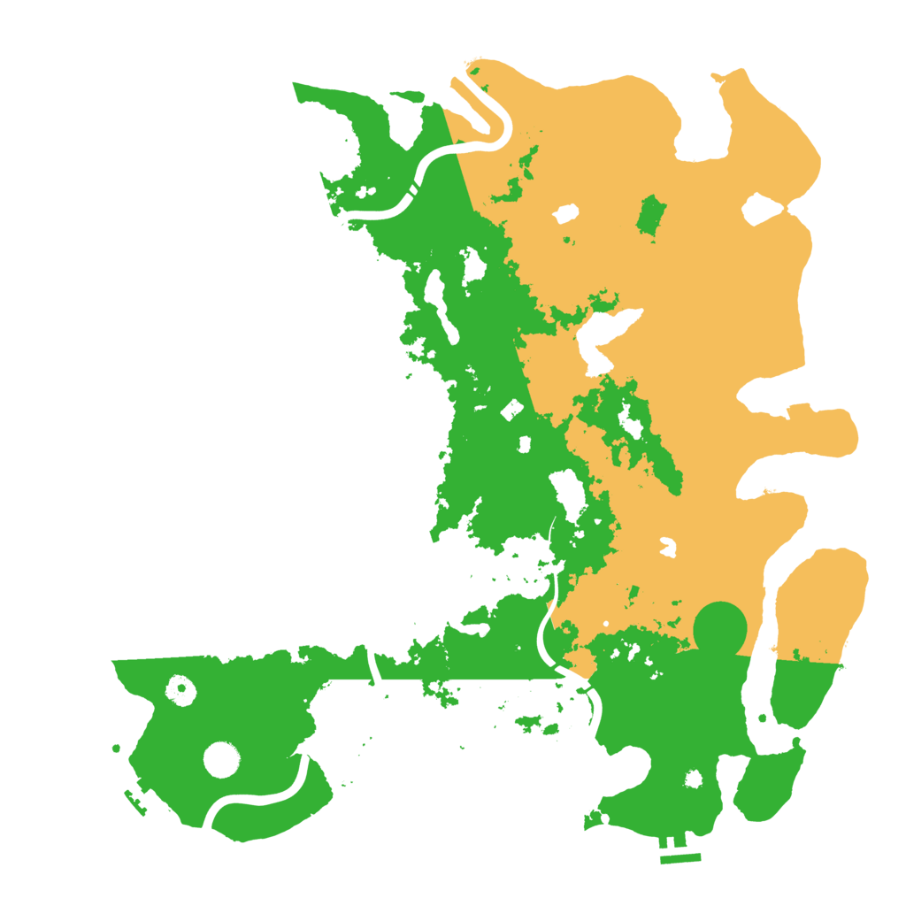 Biome Rust Map: Procedural Map, Size: 4500, Seed: 1420282827