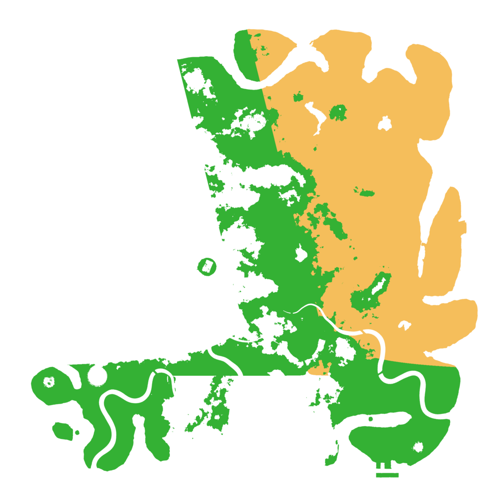 Biome Rust Map: Procedural Map, Size: 4500, Seed: 697928490