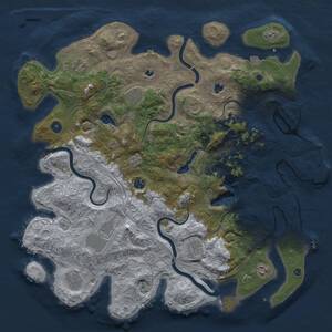 Thumbnail Rust Map: Procedural Map, Size: 4500, Seed: 21217, 15 Monuments